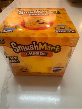 Smushmart viral Cheese Squishy Toy - Yellow